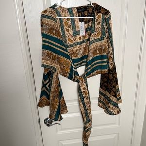 70s inspired crop top